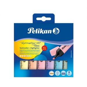 Zakreślacze Pelikan 490 Pastel, 6 kolorów